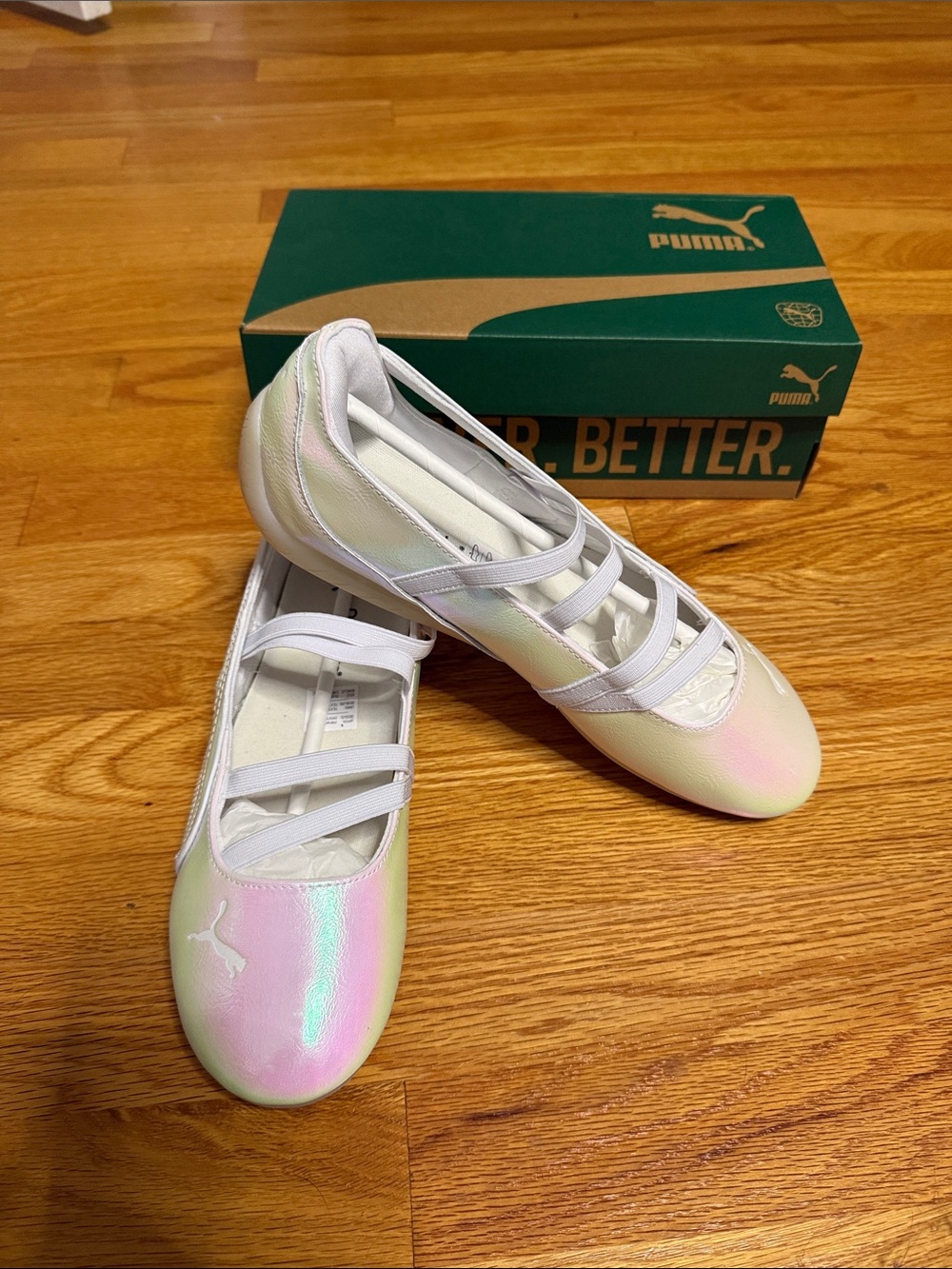 Puma Speedcat Ballet Flats — Pearlized 9 NWT